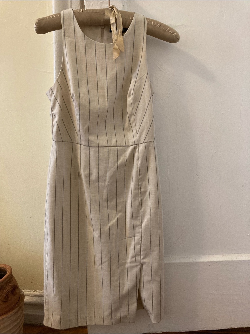 Banana Republic pinstripe cocktail dress